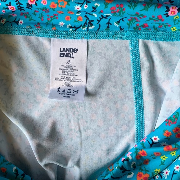 LANDSEND Women’s High Waisted Cropped Leg Swim Cover Up Modest Leggings w/Pocket - Picture 3 of 5